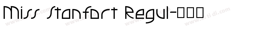 Miss Stanfort Regul字体转换
